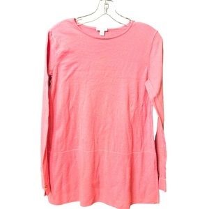 J Jill Pink Long Sleeve Lightweight Sweater size XS